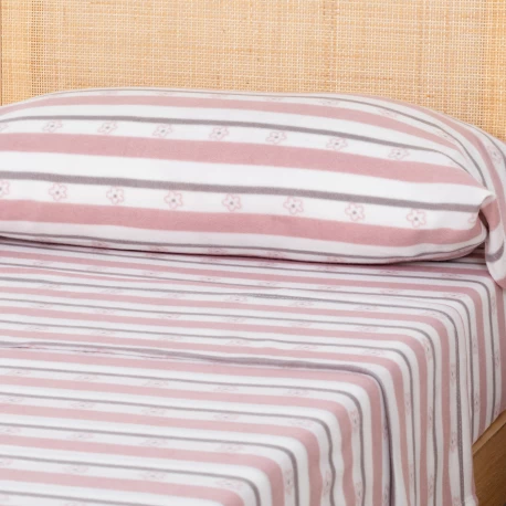 Juego de sábanas pirineo Wilma malva