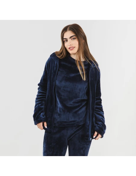 Sudadera terciopelo lisa