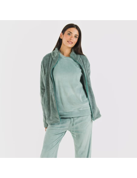 Sudadera terciopelo lisa