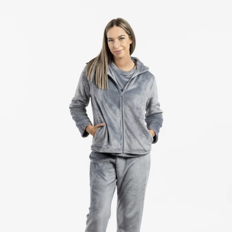 Sudadera terciopelo lisa