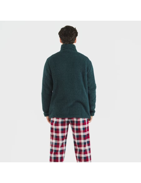 Sudadera sherpa hombre lisa