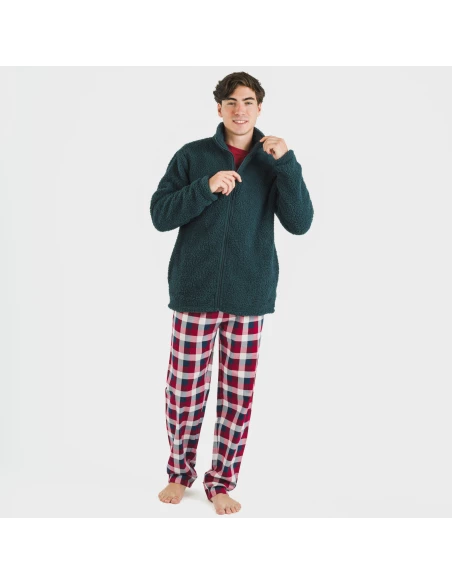 Sudadera sherpa hombre lisa