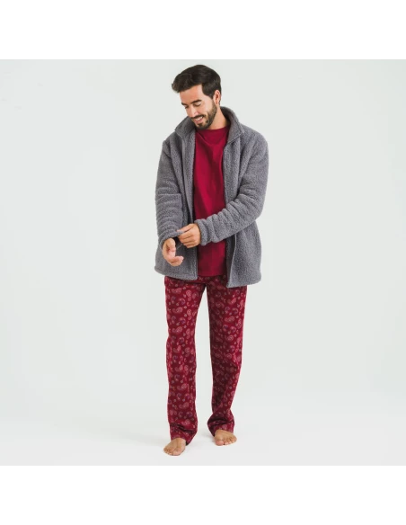 Sudadera sherpa hombre lisa