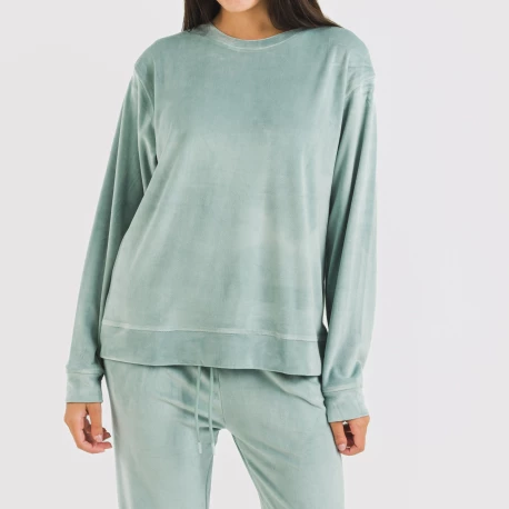 Pijama largo Velvet liso