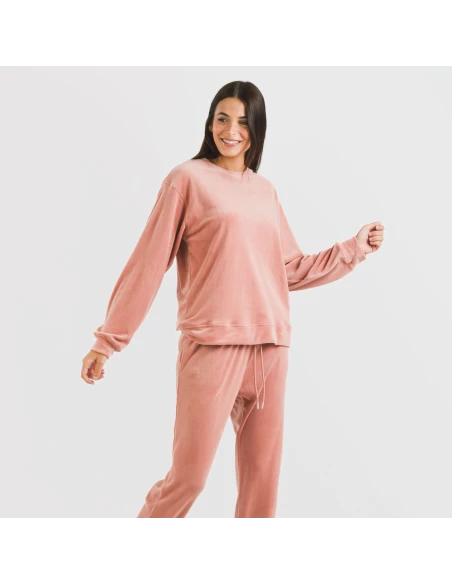 Pijama largo Velvet liso