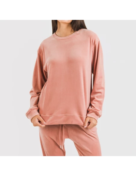 Pijama largo Velvet liso