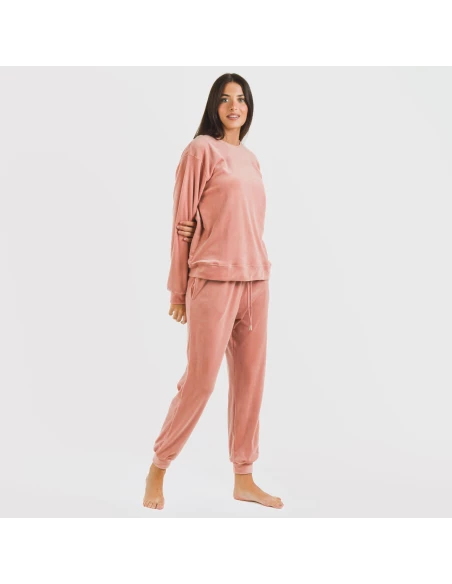 Pijama largo Velvet liso
