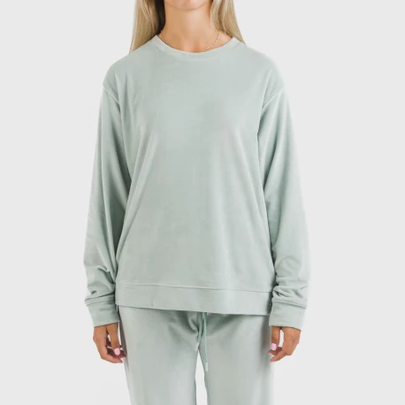 Pijama largo Velvet liso