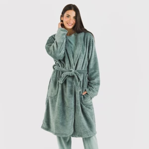 Bata terciopelo Raya lisa