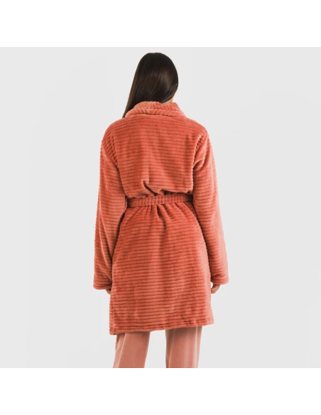 Bata terciopelo Raya lisa