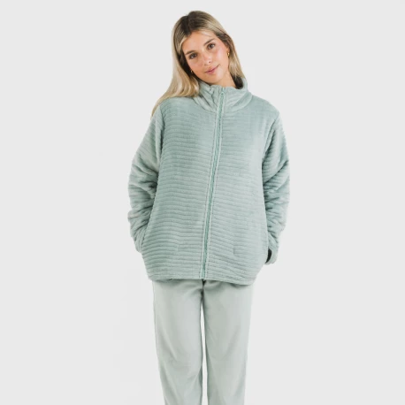 Sudadera terciopelo Raya lisa