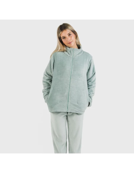 Sudadera terciopelo Raya lisa