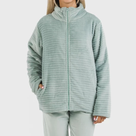 Sudadera terciopelo Raya lisa