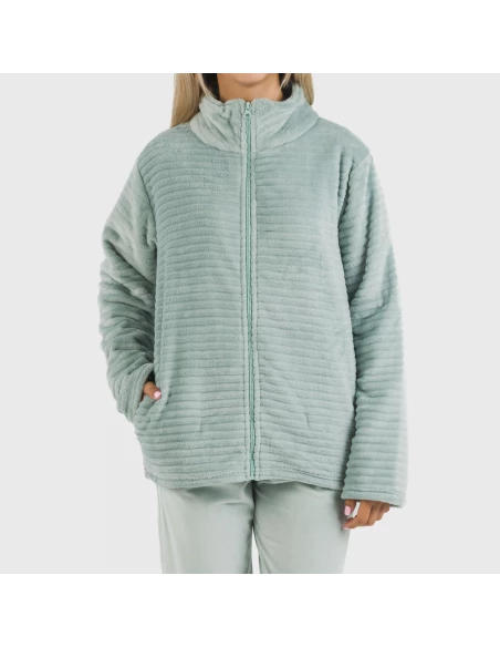 Sudadera terciopelo Raya lisa