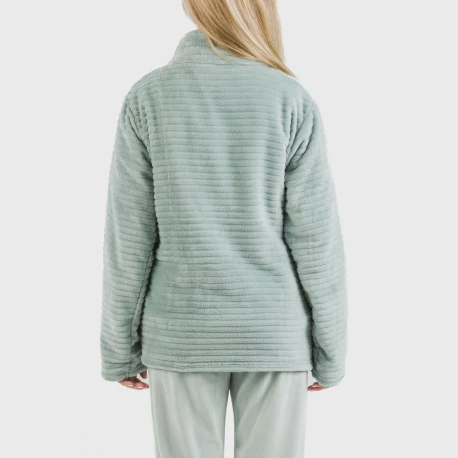 Sudadera terciopelo Raya lisa