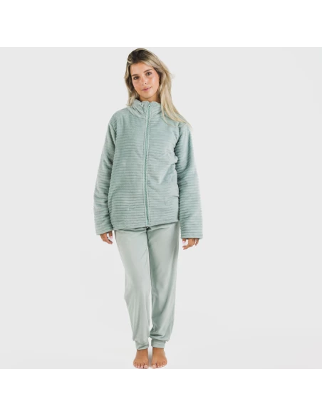 Sudadera terciopelo Raya lisa