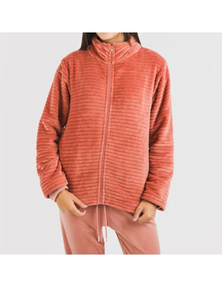 Sudadera terciopelo Raya lisa