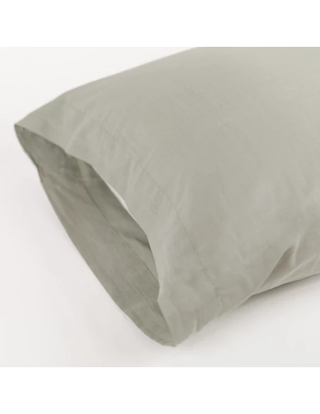 Funda de almohada algodón lisa