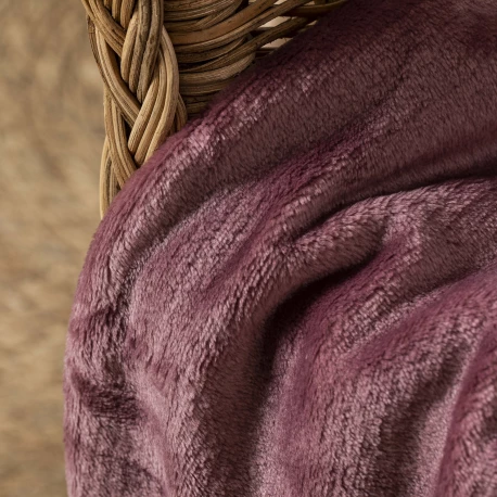 Manta terciopelo lisa