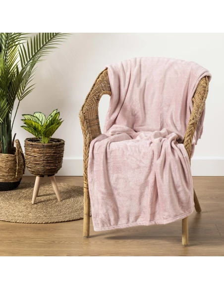 Manta terciopelo lisa