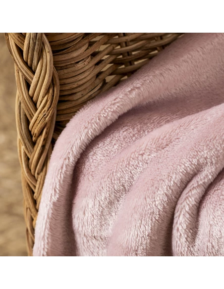 Manta terciopelo lisa