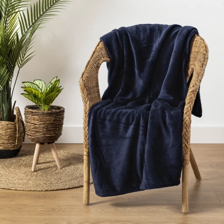 Manta terciopelo lisa