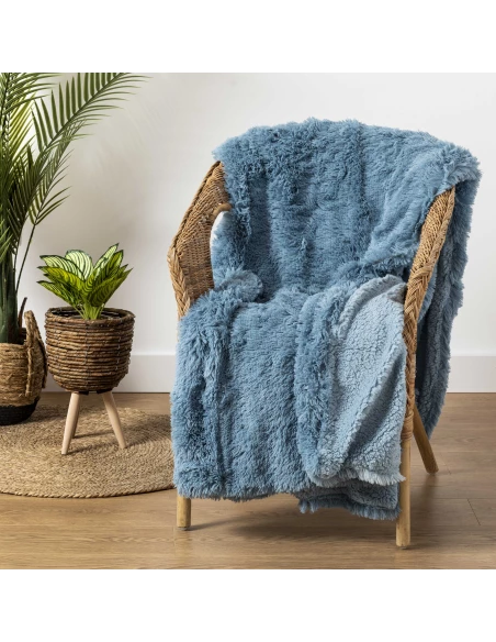 Manta pelo sherpa lisa