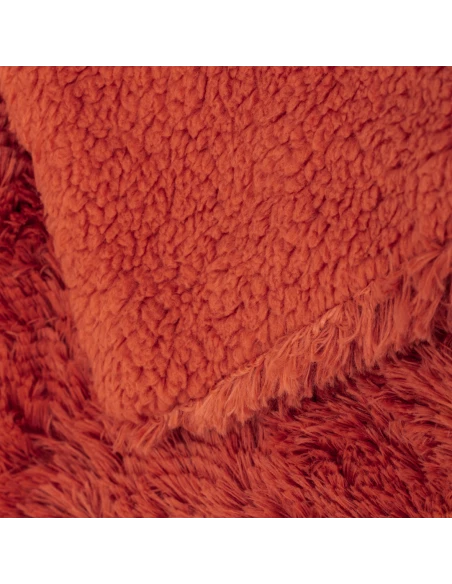 Manta pelo sherpa lisa