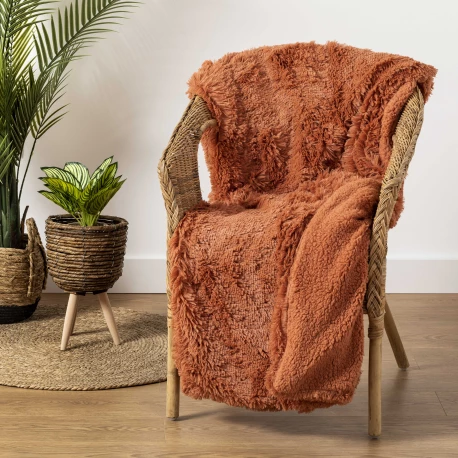 Manta pelo sherpa lisa