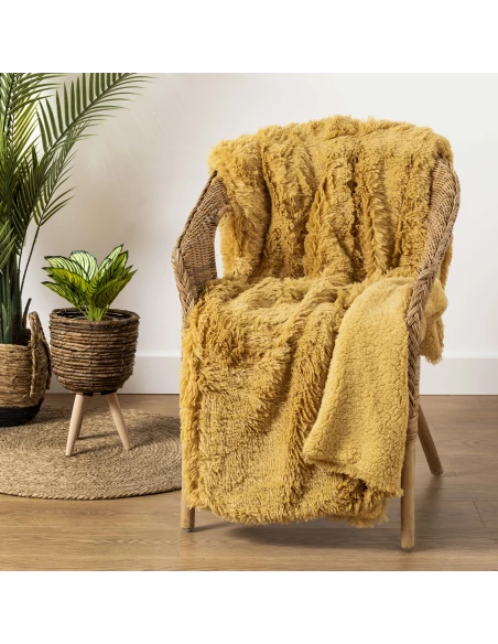 Manta pelo sherpa lisa