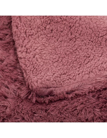 Manta pelo sherpa lisa