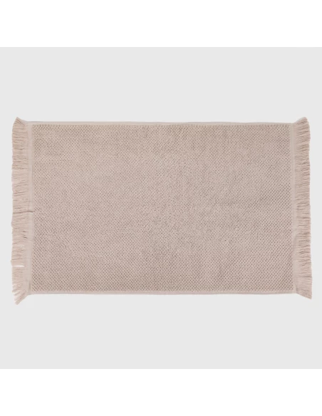 Alfombrin flecos rizo nido liso 870gr