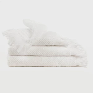 Toalla flecos rizo nido lisa 550gr