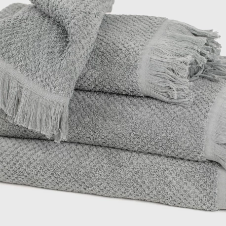 Toalla chenilla flecos lisa 550gr