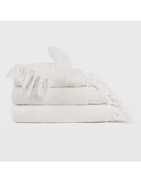 Toalla flecos lisa 550gr