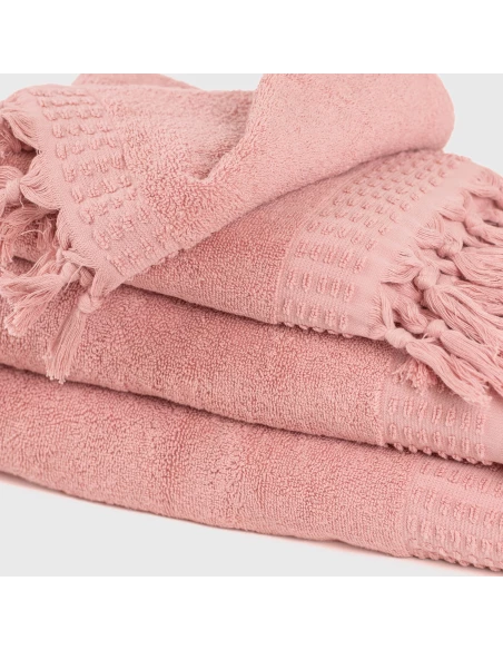 Toalla flecos lisa 550gr