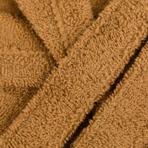 Albornoz capucha ocre 450gr Unisex 2