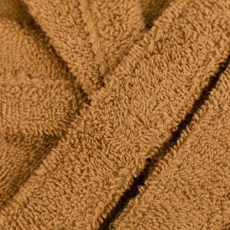 Albornoz capucha ocre 450gr Unisex