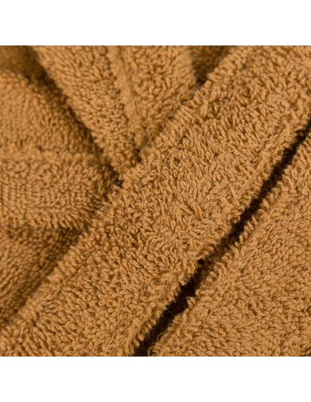Albornoz capucha ocre 450gr Unisex