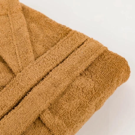 Albornoz capucha ocre 450gr Unisex