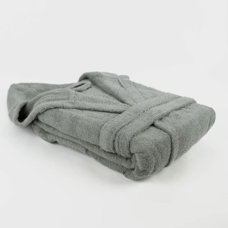 Albornoz capucha verde seco 450gr Unisex