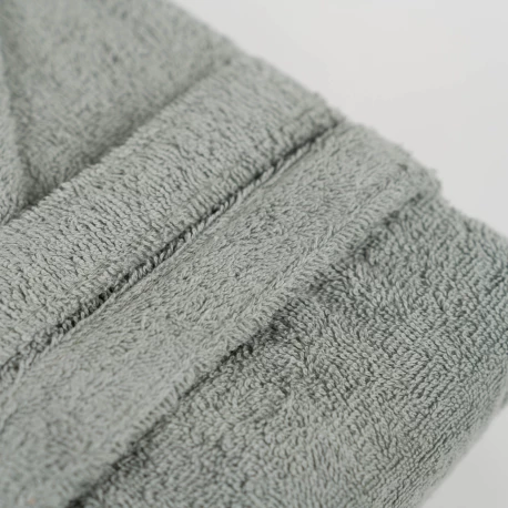 Albornoz capucha verde seco 450gr Unisex