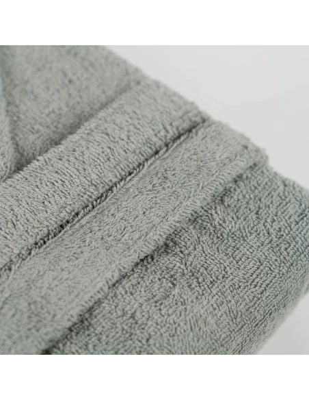 Albornoz capucha verde seco 450gr Unisex