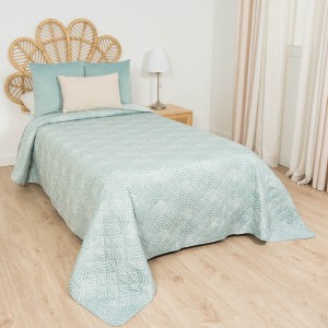 Colcha bouti Katy verde francés