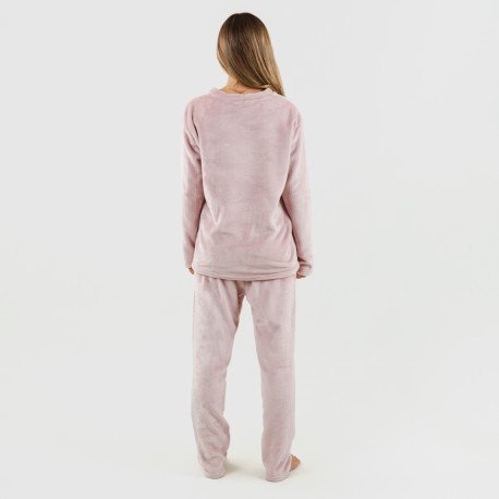 Pijama terciopelo liso