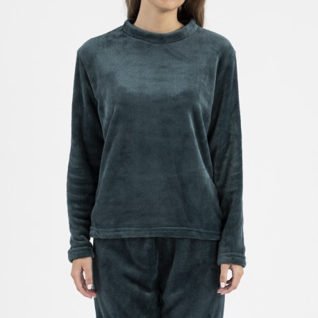 Pijama terciopelo liso