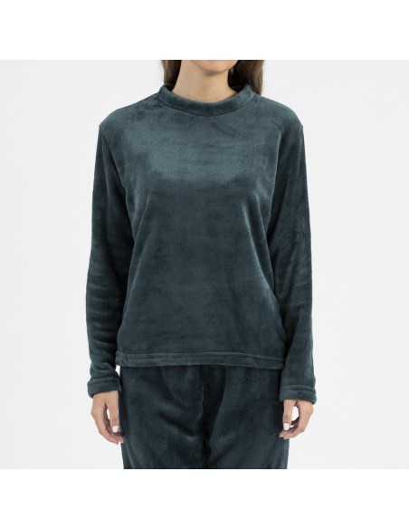 Pijama terciopelo liso