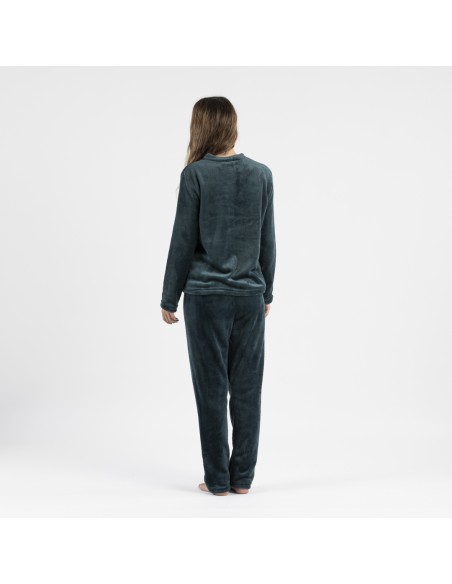 Pijama terciopelo liso