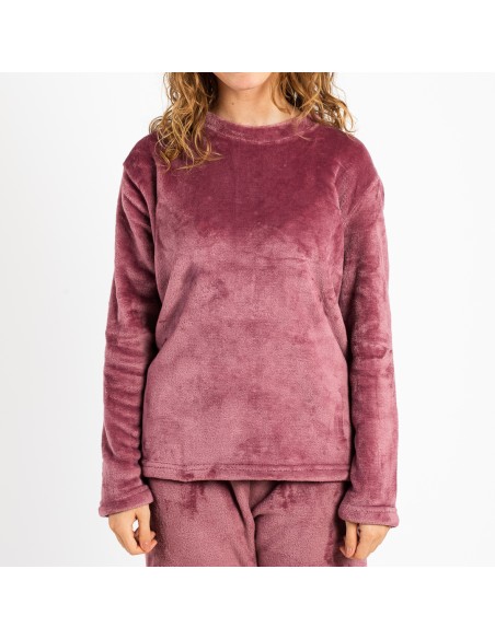 Pijama terciopelo liso