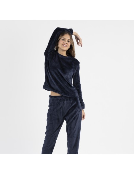 Pijama terciopelo liso